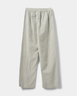 ABIGAILESW TROUSERS - Antique White w Black