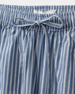 ABIGAILESW TROUSERS - Blue striped