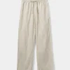 ABIGAILESW TROUSERS - Brown Striped