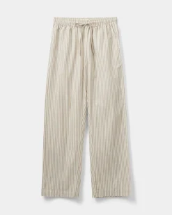 ABIGAILESW TROUSERS - Brown Striped
