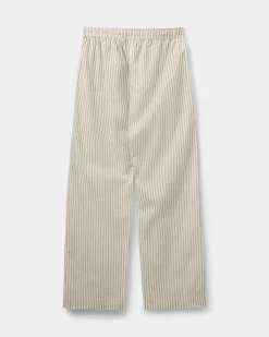 ABIGAILESW TROUSERS - Brown Striped