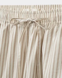 ABIGAILESW TROUSERS - Brown Striped
