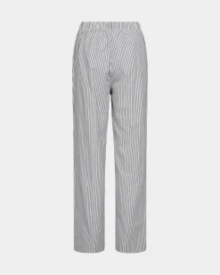 ABIGAILESW TROUSERS - Dark Blue striped