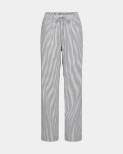 ABIGAILESW TROUSERS - Dark Blue striped