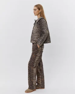 ABIGAILESW TROUSERS - Leopard