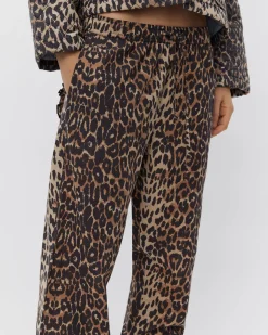 ABIGAILESW TROUSERS - Leopard
