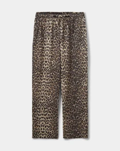 ABIGAILESW TROUSERS - Leopard