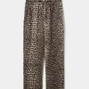 ABIGAILESY HIGH WAIST TROUSERS - Leopard