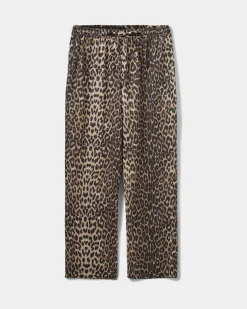 ABIGAILESY HIGH WAIST TROUSERS - Leopard