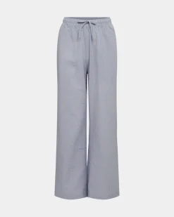 ABIGAILESY TROUSERS - Camel striped