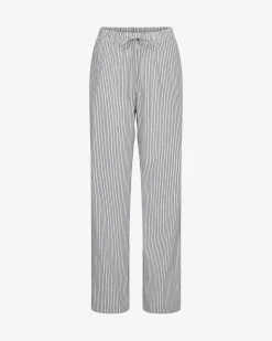 ABIGAILESY TROUSERS - Dark Blue striped