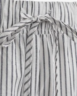 ABIGAILESY TROUSERS - Dark Blue striped