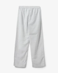 ABIGALESY TROUSERS - Antique White w Blue