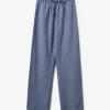 ABIGALESY TROUSERS - Blue-Black w Antique White