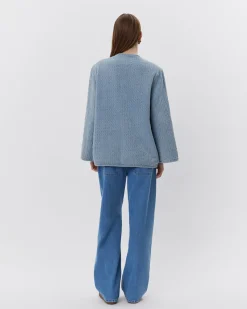 ALAJASW JACKET - Light blue