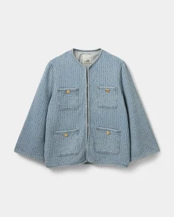 ALAJASW JACKET - Light blue