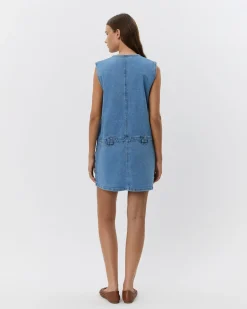 ALBERTINESW DRESS - Denim Blue