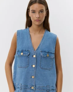 ALBERTINESW DRESS - Denim Blue