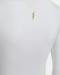 ALLICIASY T-SHIRT LONG SLEEVE - Brilliant White