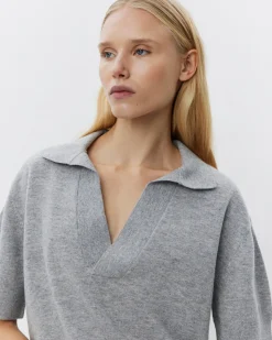 AMALYSW BLOUSE - Grey melange