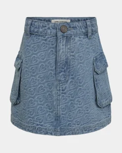 ANASY SKIRT - Denim blue