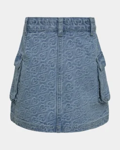 ANASY SKIRT - Denim blue