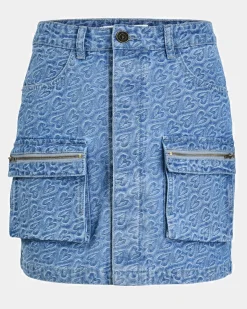 ANELLASW SKIRT - Light denim blue