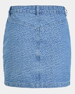 ANELLASW SKIRT - Light denim blue