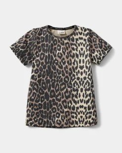 ASITASK T-SHIRT - Light brown leopard