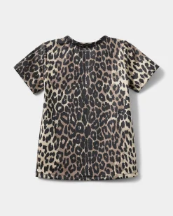 ASITASK T-SHIRT - Light brown leopard