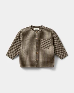 ASKERSB SHIRT - Brown check