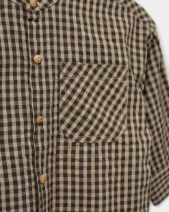 ASKERSB SHIRT - Brown check