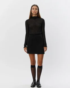 ASLASW BLOUSE - Black