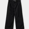 AZZISY TROUSERS - Washed black