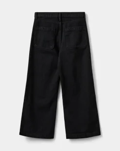 AZZISY TROUSERS - Washed black