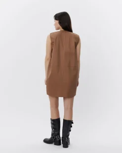 BALUNASW DRESS - Camel