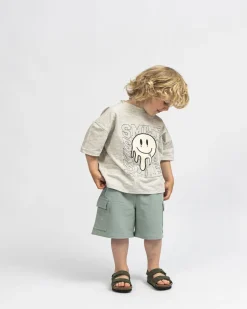 BARRYSK T-SHIRT - Ecru melange