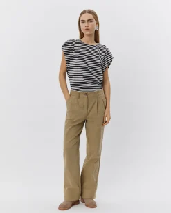 BAYSW T-SHIRT - Black striped