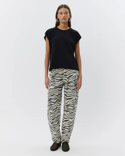 BAYSW T-SHIRT - Black w silver