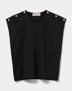 BAYSW T-SHIRT - Black w silver