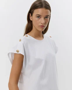 BAYSW T-SHIRT - White gold