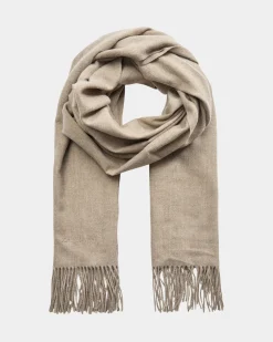 BELLASW SCARF - Brown melange