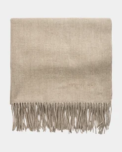 BELLASW SCARF - Brown melange