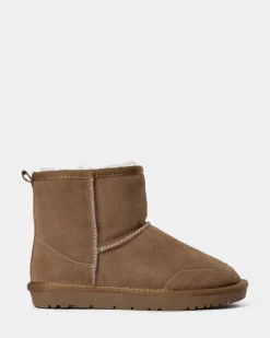 BETTYSW TEDDY BOOT - Dark sand