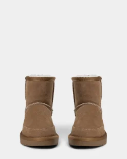 BETTYSW TEDDY BOOT - Dark sand