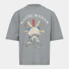CAMMISK T-SHIRT - Dusty blue