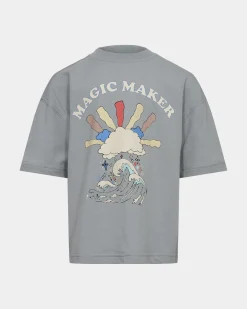 CAMMISK T-SHIRT - Dusty blue