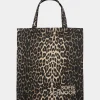 CARLASW TOTE BAG - Light brown leopard