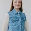 CAROLESY VEST - Light denim blue