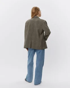 CHANTALLYSW BLAZER - Brown check